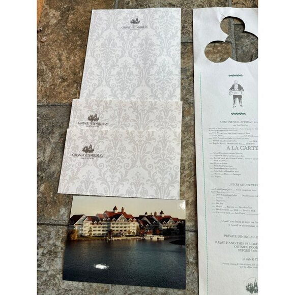 Vtg Lot Of The Grand Floridian Hotel Disney World Jan 05 1994 Menu Tickets - Picture 3 of 10